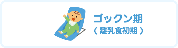 ゴックン期( 離乳食初期 )