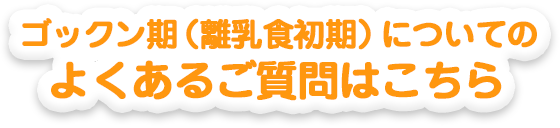 ゴックン期（離乳食初期）についてのよくあるご質問はこちら