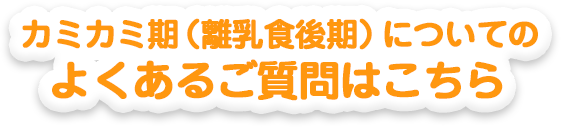 カミカミ期（離乳食後期）についてのよくあるご質問はこちら