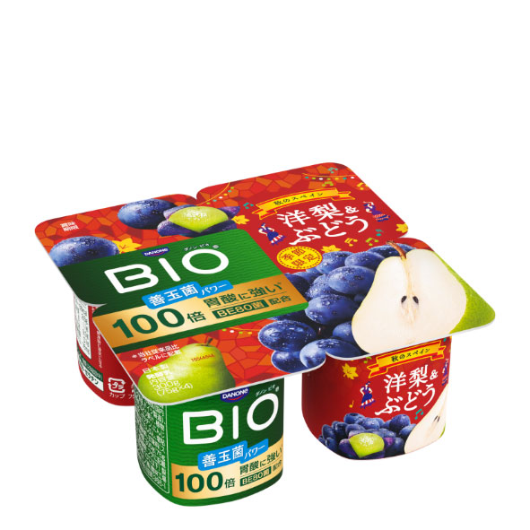 ダノン ビオ 秋限定「洋梨＆ぶどう」