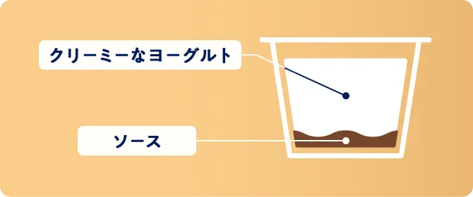 クリーミーなヨーグルト　ソース