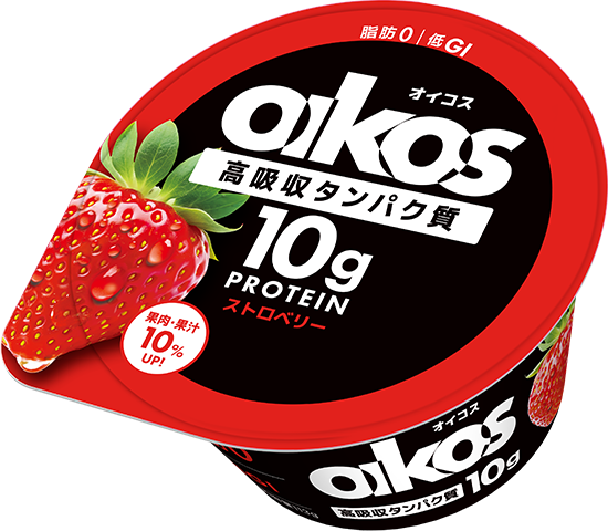 オイコス(OIKOS)プロテインヨーグルト 高吸収タンパク質10g ストロベリー