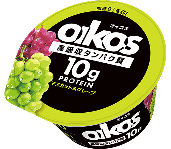 オイコス(OIKOS)プロテインヨーグルト 高吸収タンパク質10g マスカット＆グレープ