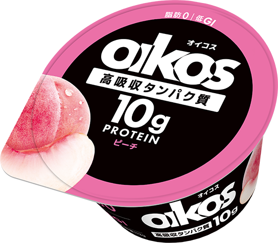 オイコス(OIKOS)プロテインヨーグルト 高吸収タンパク質10g ピーチ