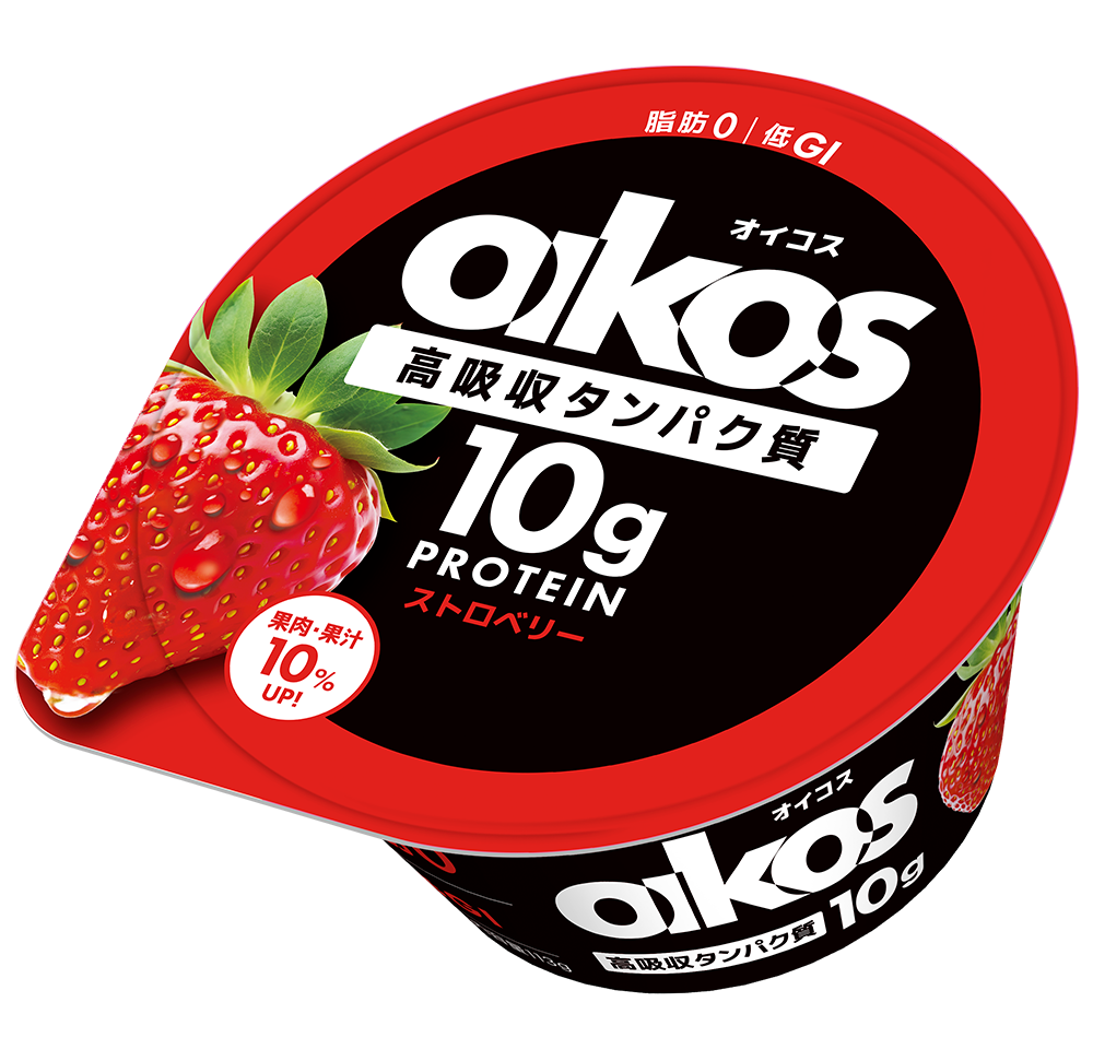オイコス(OIKOS)プロテインヨーグルト 高吸収タンパク質10g ストロベリー
