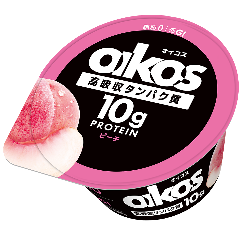 オイコス(OIKOS)プロテインヨーグルト 高吸収タンパク質10g ピーチ