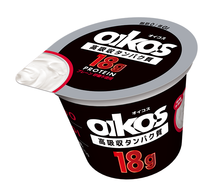 オイコス(OIKOS)プロテインヨーグルト 高吸収タンパク質18g プレーン・砂糖不使用・中容量